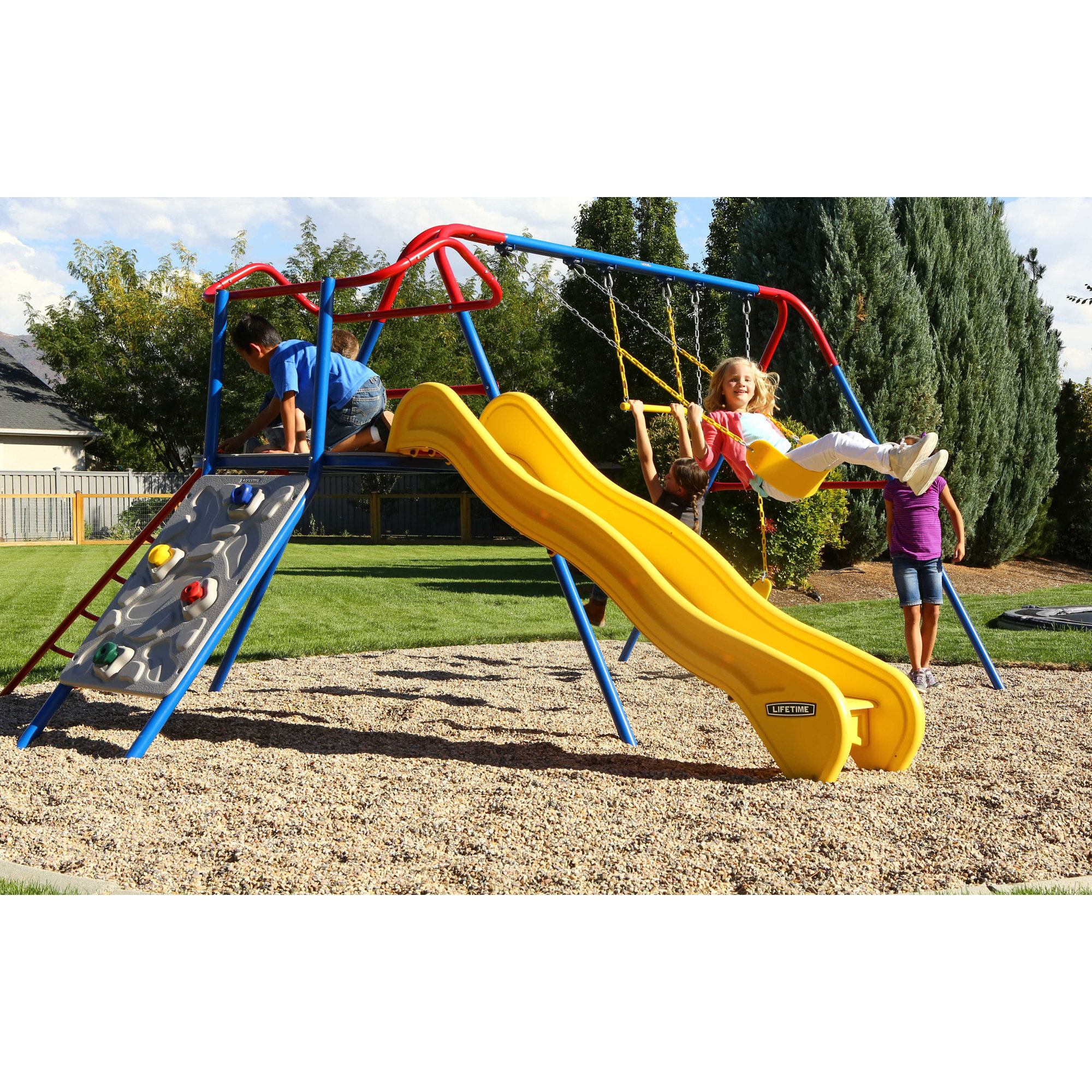 Lifetime Climb and Slide Swing Set Wayfair.ca